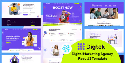 Digtek - Digital Marketing Agency ReactJs Template