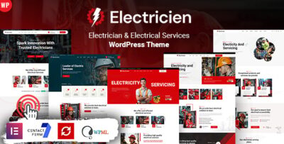 electricien electrician electrical services wordpress theme