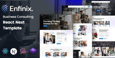 enfinix business consulting react next template