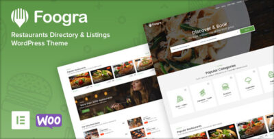 Foogra - Restaurants Directory & Listings WordPress Theme