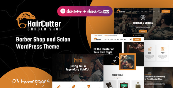 HairCutter - Barber Shop and Hair Salon WordPress theme HairCutter - Barber Shop and Hair Salon WordPress theme