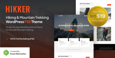 hikker – hiking mountain trekking fse wordpress theme