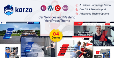 Karzo - Car Service & Washing WordPress Theme