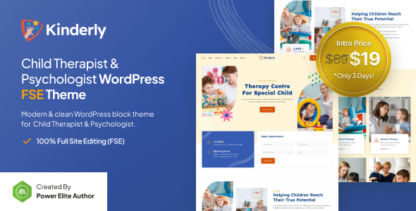 kinderly---child-therapist-psychologist-fse-wordpress-theme.png Kinderly - Child Therapist & Psychologist FSE WordPress Theme - Image 1
