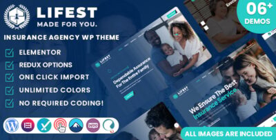 Lifest - Insurance Agency WordPress Theme