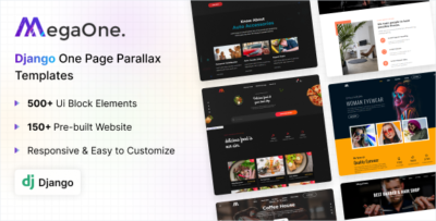 megaone one page multipurpose django template