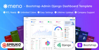 meno bootstrap admin django dashboard template