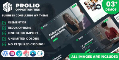 prolio business consulting wordpress theme