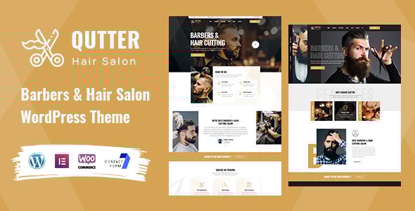 Qutter - Barber & Hair Salon WordPress Theme Qutter - Barber & Hair Salon WordPress Theme