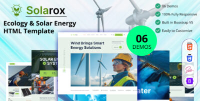 solarox ecology solar energy html template