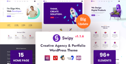 Swipy - Creative Agency WordPress Theme