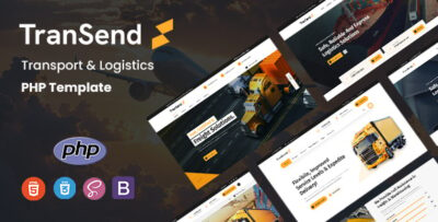 transend transport logistics php template