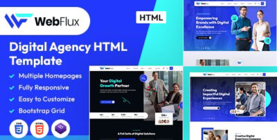 WebFlux | Digital Agency HTML Template