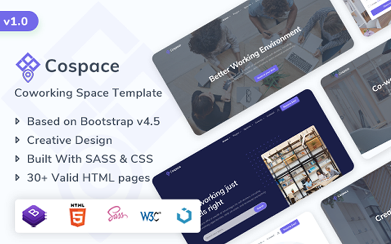 Cospace-Coworking-Rental-Space-Website-Template.png Cospace - Coworking & Rental Space Website Template - Image 1