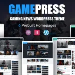 GamePress - Gaming News WordPress Theme v1.9