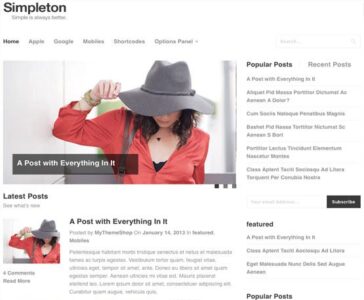 MyThemeShop Simpleton WordPress Theme