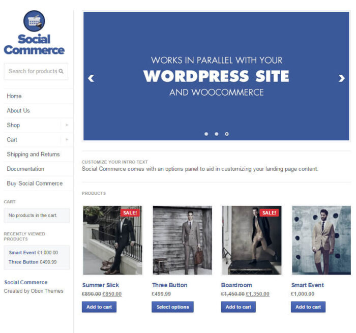 OboxThemes Social Commerce WordPress Plugin 2