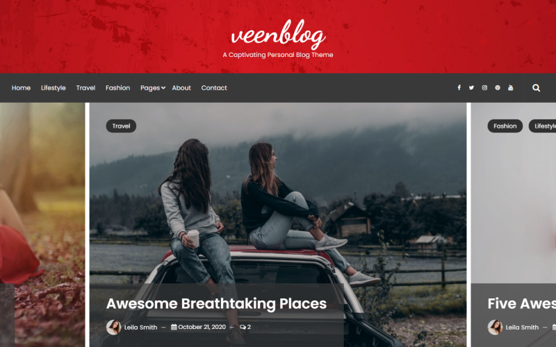 VeenBlog-Personal-Blog-WordPress-Theme.png VeenBlog - Personal Blog WordPress Theme v2.6.0 - Image 1