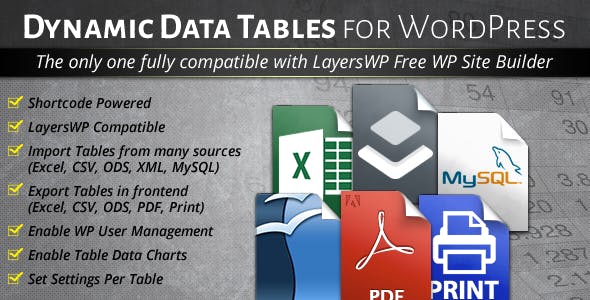 WordPress-Dynamic-Tables-Input-from-XLSMySQLCSV.jpg WordPress Dynamic Tables Input from XLSMySQLCSV v1.0.8 - Image 1