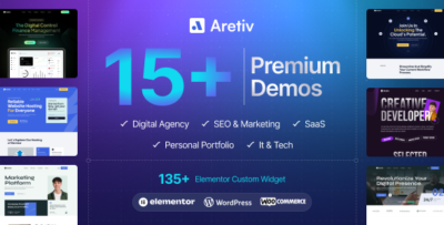 aretiv creative digital agency wordpress theme