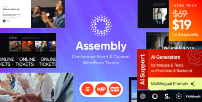 assembly conference event concert wordpress theme