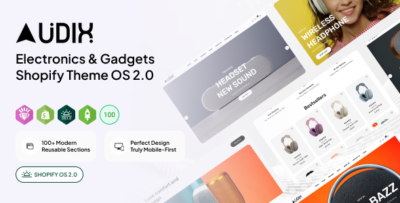 audix electronics gadgets shopify theme os 2.0