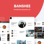 Banshee - News &Magazine WordPress Elementor Pro Template Kit