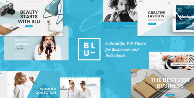 blu beautiful agency and business theme