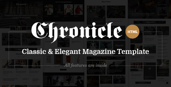chronicle-premium-news-and-magazine-html5-template.png Chronicle - Premium News and Magazine HTML5 Template - Image 1