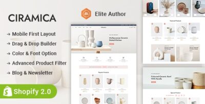 ciramica ceramics and pottery store shopify 2.0 responsive theme