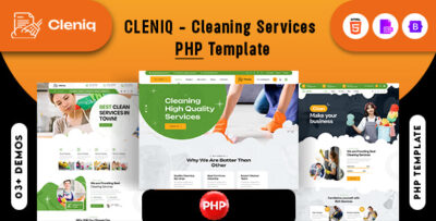 cleniq cleaning services php template