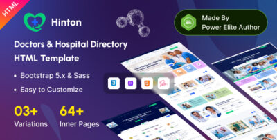 hinton doctors hospital directory html template