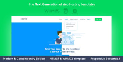 hostino whmcs web hosting template