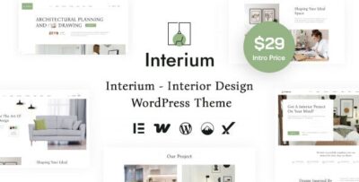 interium interior design architecture wordpress theme