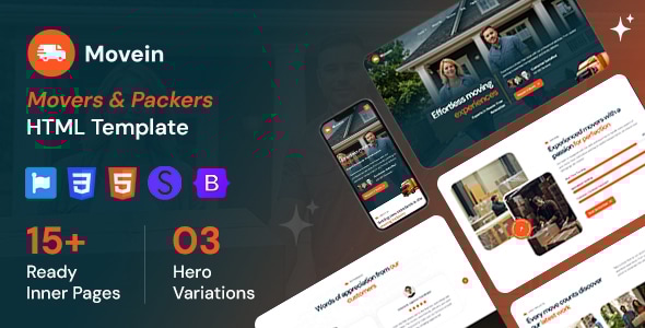 movein-movers-packers-html-template.jpg Movein - Movers & Packers HTML Template - Image 1
