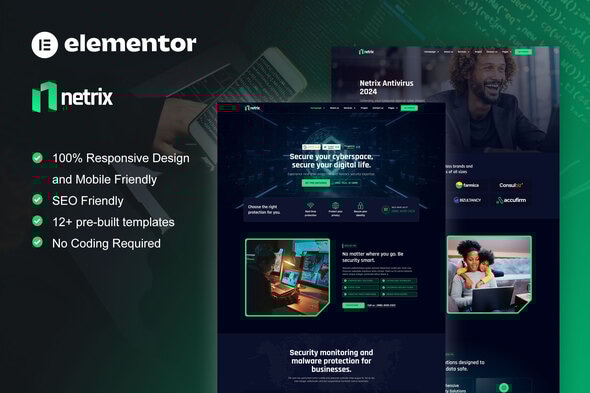 netrix-cyber-security-services-elementor-template-kit.jpg Netrix - Cyber Security Services Elementor Template Kit v1.0 - Image 1