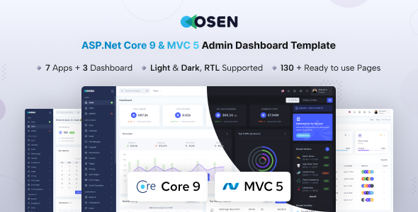 osen-asp.net-core-9-mvc5-admin-dashboard-template.png Osen - ASP.Net Core 9 & MVC5 Admin Dashboard Template - Image 1