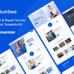 Plumbee - Plumber &Repair Services Elementor Template Kit v1.0