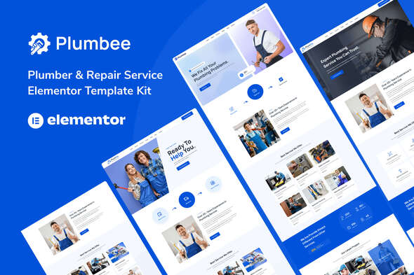 plumbee---plumber-repair-services-elementor-template-kit.jpg Plumbee - Plumber &Repair Services Elementor Template Kit v1.0 - Image 1