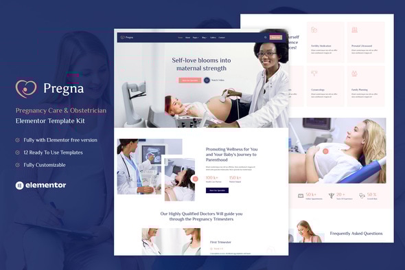 pregna-–-prenatal-care-obstetrician-elementor-template-kit.jpg Pregna – Prenatal Care & Obstetrician Elementor Template Kit v1.0 - Image 1