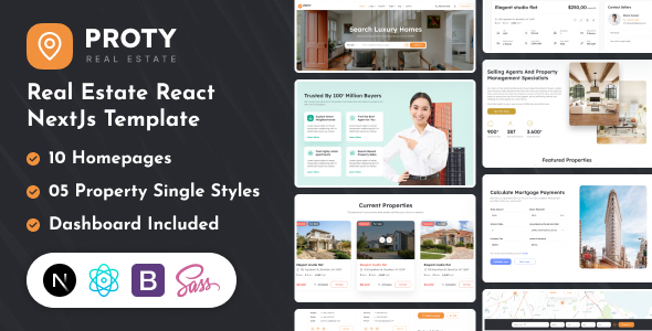 proty-real-estate-react-nextjs-template.jpg Proty - Real Estate React Nextjs Template - Image 1