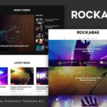 Rockabae - Music Blog &Magazine Elementor Template Kit