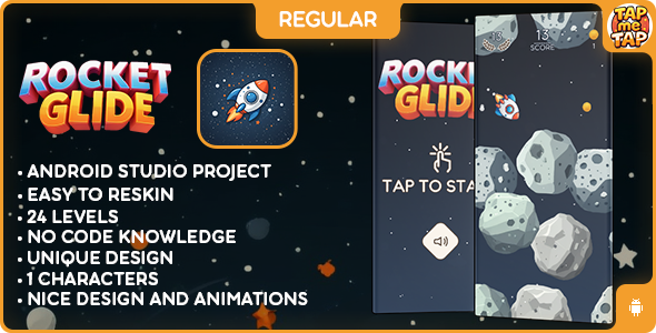 rocket-glide-regular-android-buildbox-classic-game.png Rocket Glide (REGULAR) - ANDROID - BUILDBOX CLASSIC game - Image 1