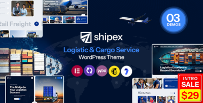 shipex transport and logistics wordpress theme