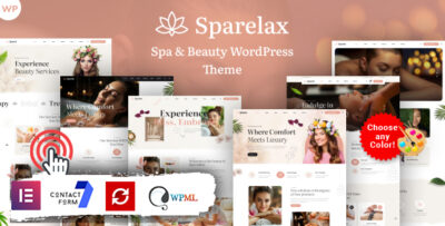 sparelax spa beauty wordpress theme