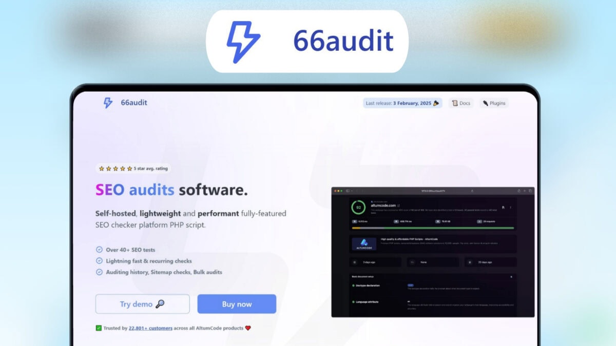 66audit - SEO audits Software v5.0. 66audit - SEO audits Software v5.0.0