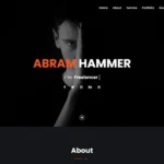 Abram - Personal Portfolio Landing Page Template