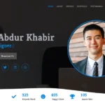 Al-Khabir - Creative Portfolio CVResume Landing Page Template