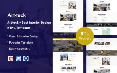 Artteck - Best Interior Design Website Template