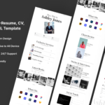 AshleyJones -Resume, CV, Portfolio HTML Template Website Template